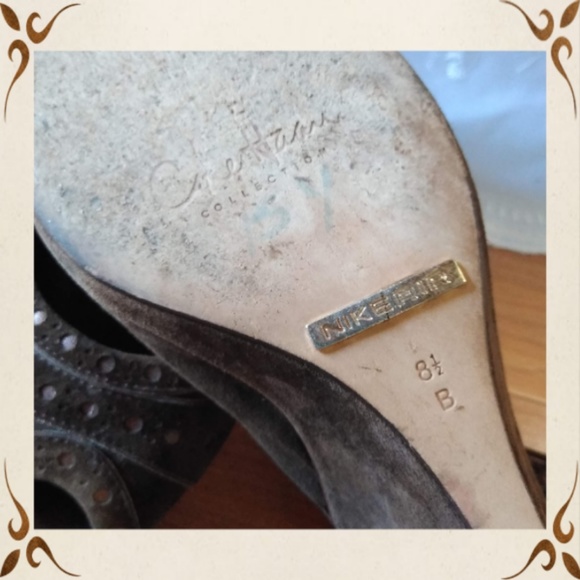 Cole Haan Brown Suede Wedges - Picture 5 of 8